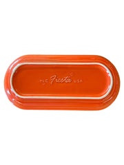 Fiesta - Poppy Orange Small Bread Tray Homer Laughlin Ceramic Dish Baking Dining