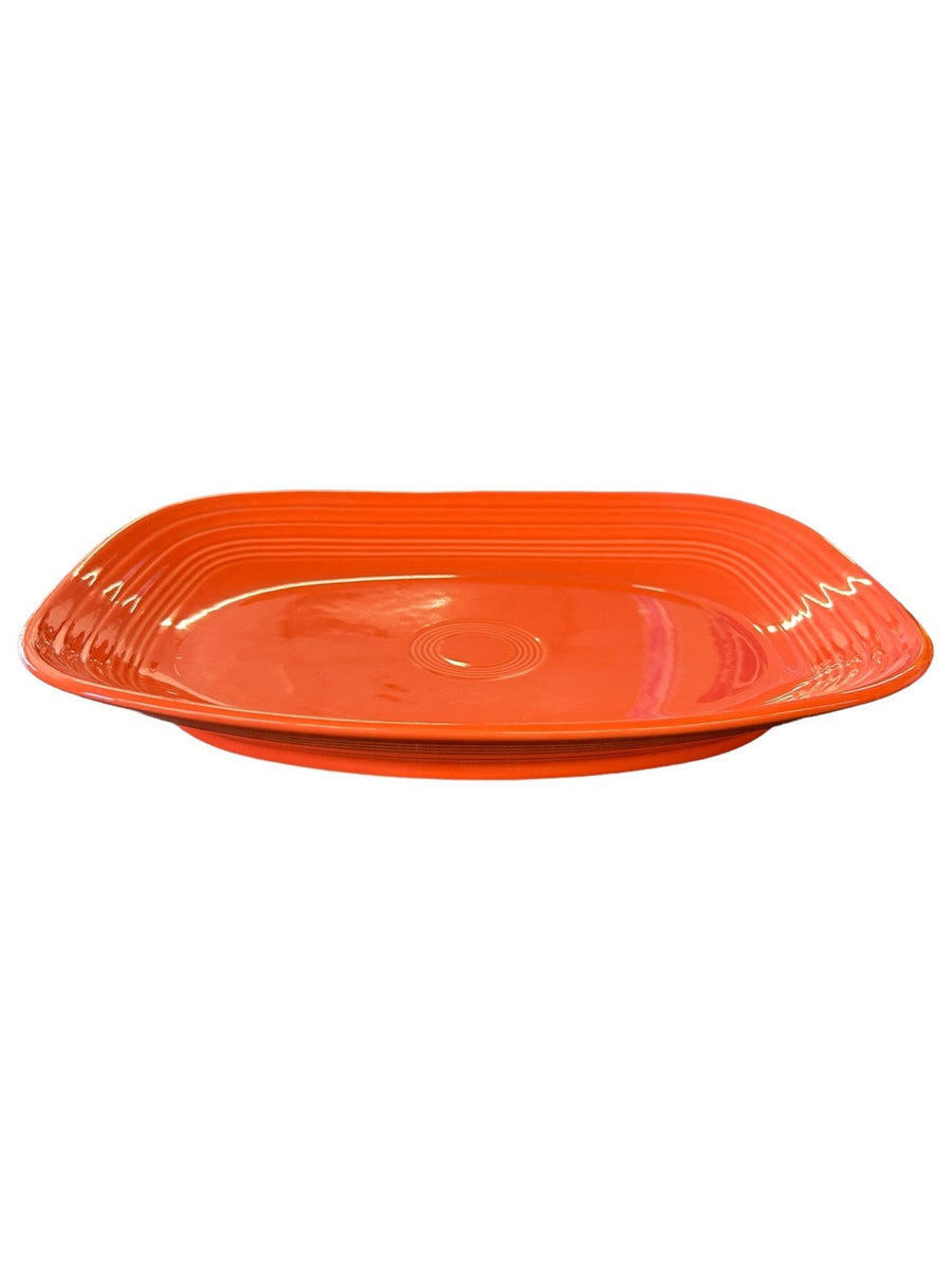 Fiesta - Poppy Orange Rectangular Platter Homer Laughlin Ceramic Dish Dining HLC