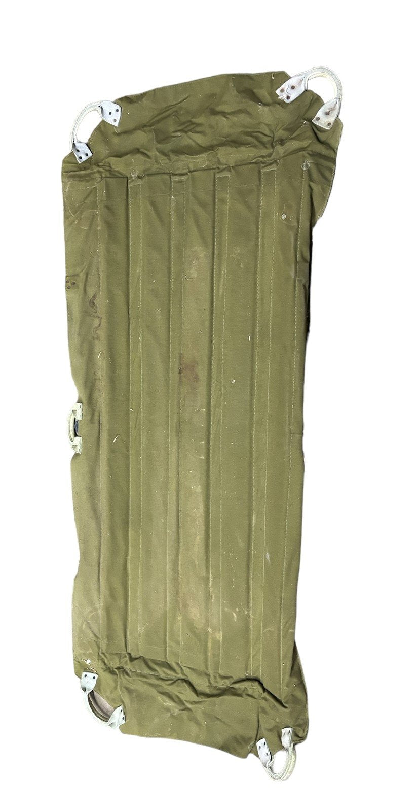 Military Stretcher MSA US Combat Gurney Militaria Metal Case Green