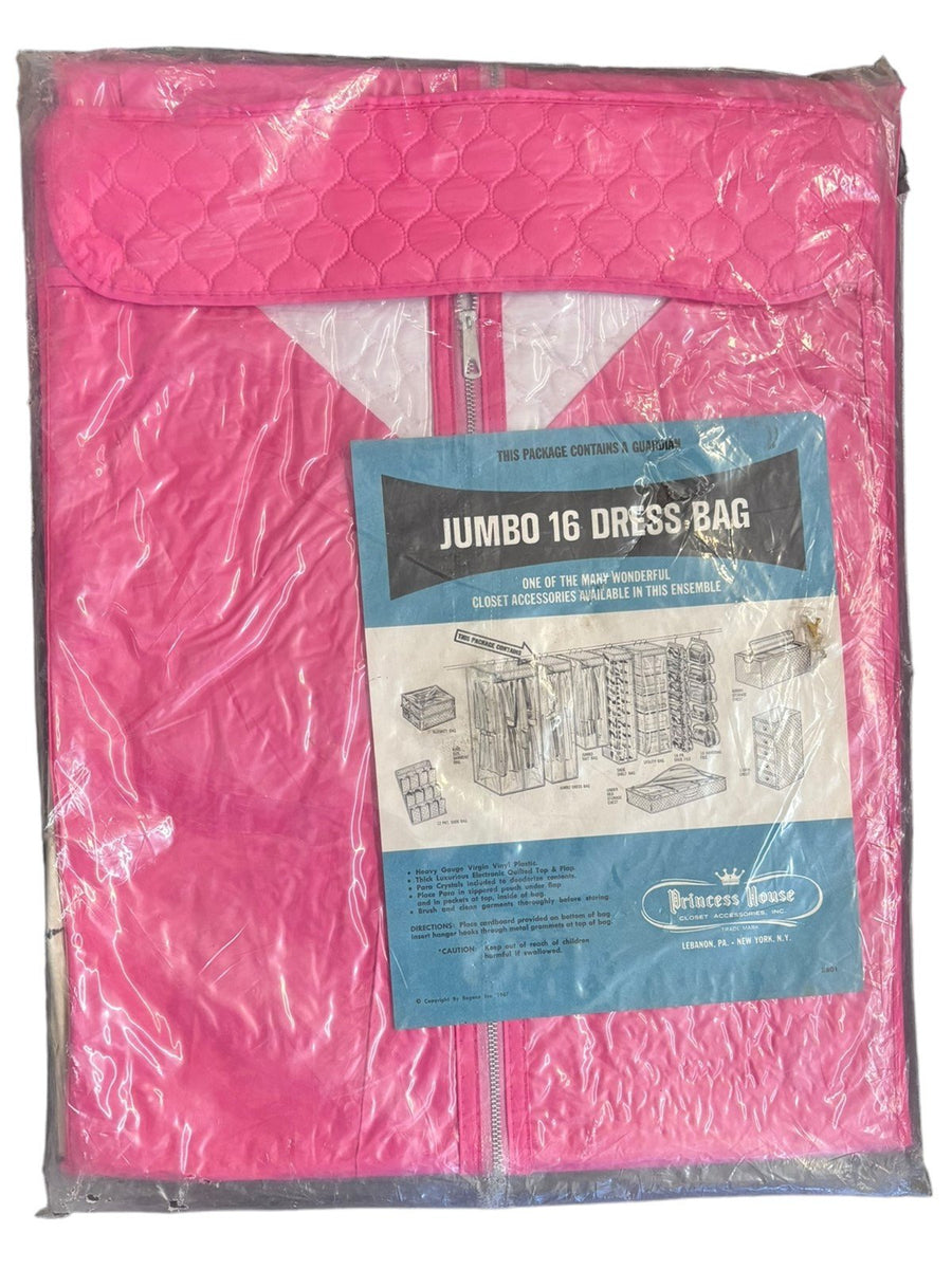 Jumbo 16 Dress Bag by Princess House Closet Ind. Vintage Pink Dress St –  Shop Cool Vintage Decor