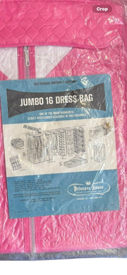 Jumbo 16 Dress Bag by Princess House Closet Ind. Vintage Pink Dress Storage
