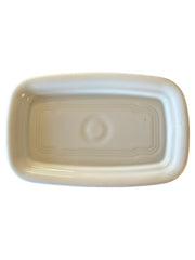 Fiesta - White XL Covered Butter Dish Homer Laughlin Ceramic Kitchenware Dining