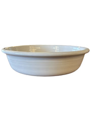 Fiesta - White Medium Soup Bowl Homer Laughlin Kitchenware Dinnerware Ceramic