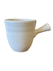 Fiesta - White Demitasse Cup Stick Handle Discontinued Homer Laughlin Ceramic