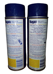 Niagara Heavy Spray Starch Set Of 2 Vintage Ironing Wrinkle Prevention