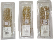 Shimmering Beaded Glass Tieback Vintage Conso Garland Clear 72" Set of 3