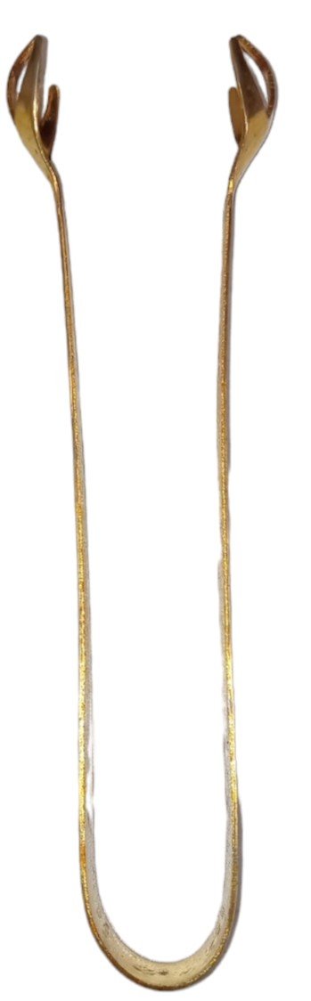 Anchor Hocking Ice Bucket Antique Diamond Cut w/ Brass Tongs Vintage