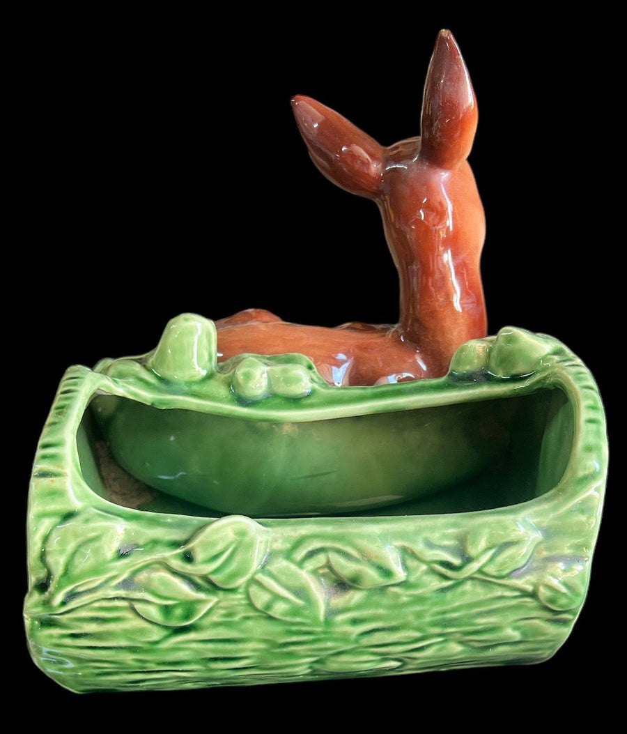 Shawnee Deer Planter Vase Antique USA 766 Vintage Ceramic
