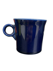 Fiesta - Cobalt Blue Ring Handled Mug Coffee Cup Ceramic Homer Laughlin Drink