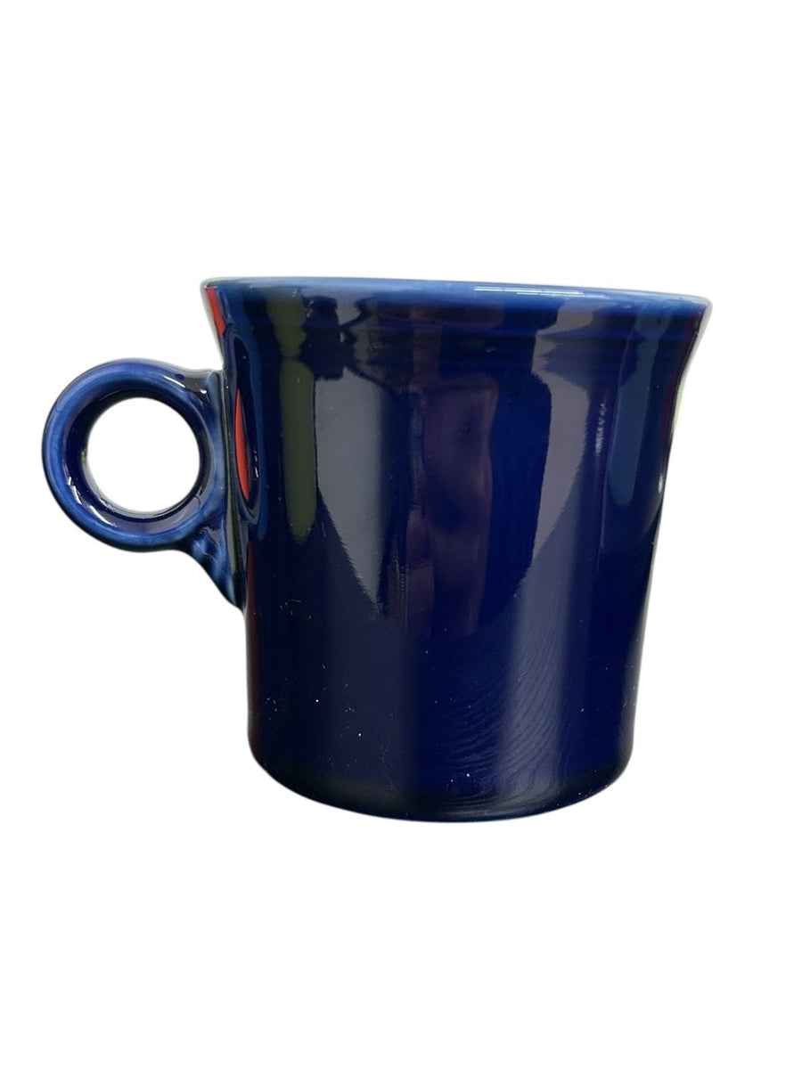 Fiesta - Cobalt Blue Ring Handled Mug Coffee Cup Ceramic Homer Laughlin Drink