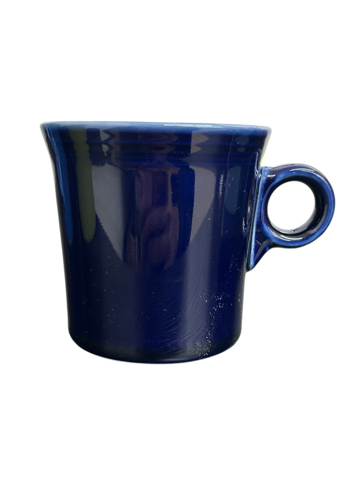 Fiesta - Cobalt Blue Ring Handled Mug Coffee Cup Ceramic Homer Laughlin Drink