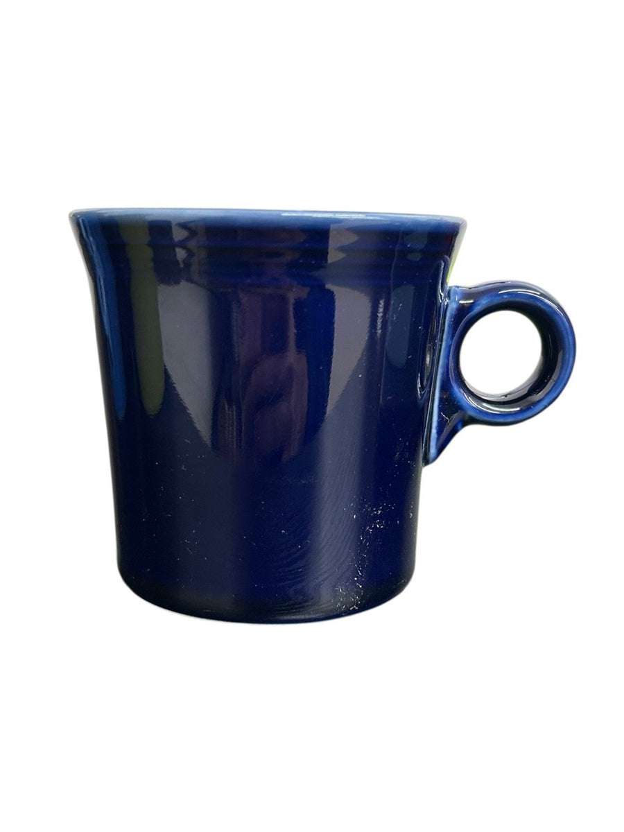 Fiesta - Cobalt Blue Ring Handled Mug Coffee Cup Ceramic Homer Laughlin Drink