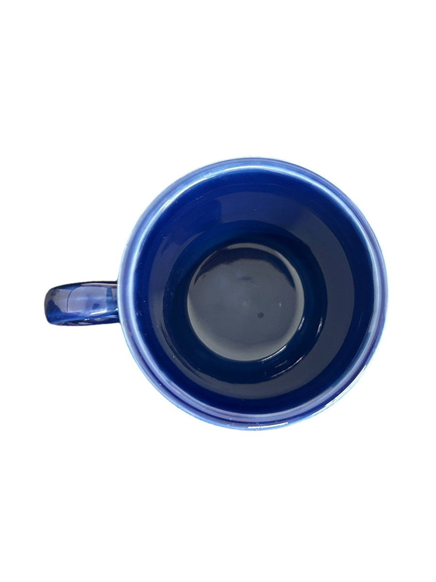 Fiesta - Cobalt Blue Ring Handled Mug Coffee Cup Ceramic Homer Laughlin Drink
