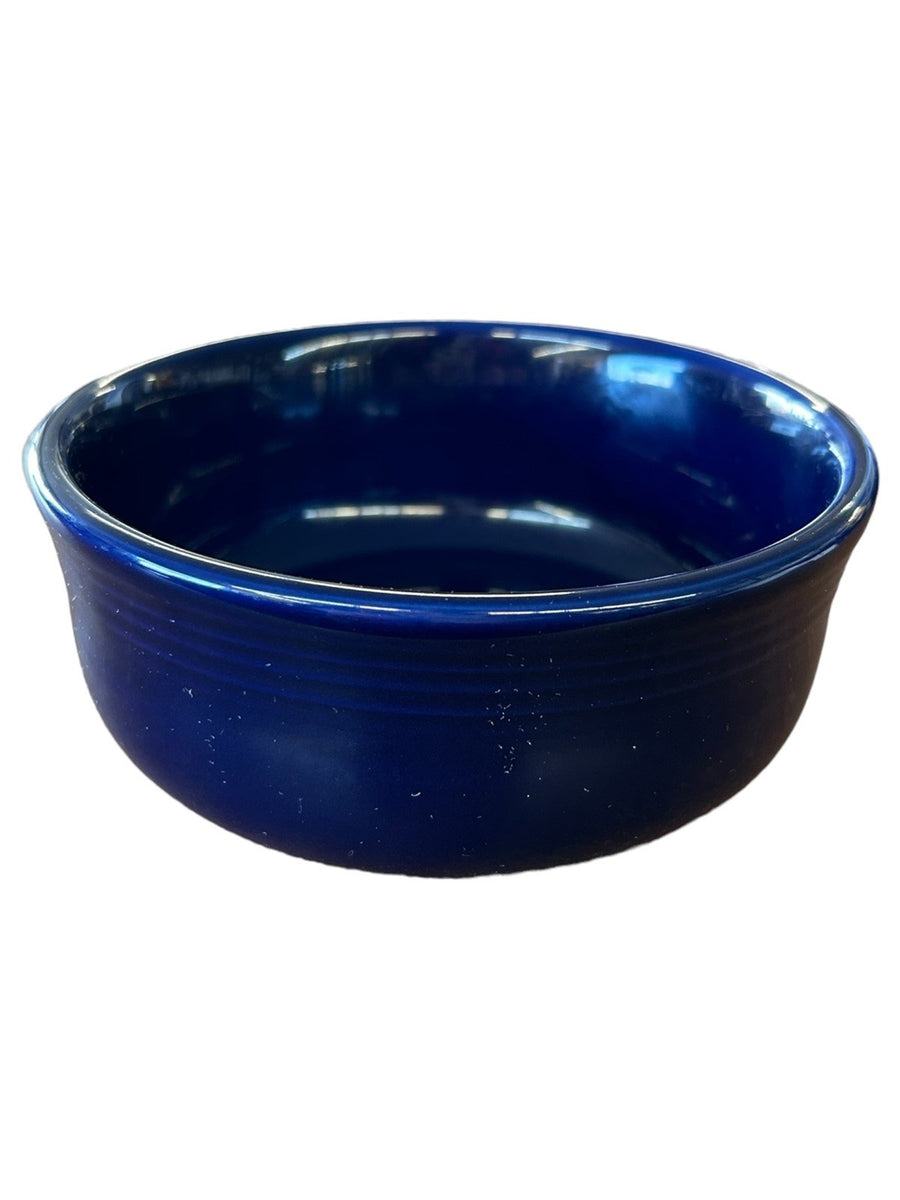 Fiesta - Cobalt Blue Chowder Bowl Ceramic Dish Homer Laughlin Kitchenware Dining