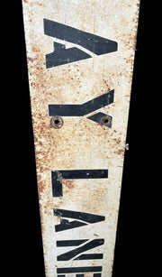 Spray Lane Sign Metal Street Industrial Garage Rustic Decor Man Cave