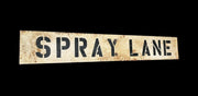 Spray Lane Sign Metal Street Industrial Garage Rustic Decor Man Cave