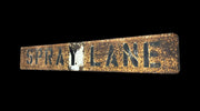 Spray Lane Sign Metal Street Industrial Garage Rustic Decor Man Cave