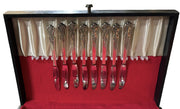 Flatware WM Rogers MFG Magnolia Inspiration Silverplate 49pc Wood Case