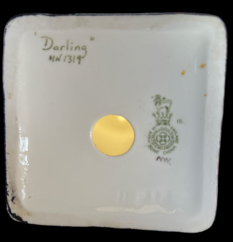 Royal Doulton Darling NN1319 Antique England Bone China Vintage Figurine