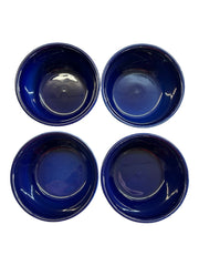 Fiesta - Cobalt Blue Gusto Bowls Set of 8 Homer Laughlin Ceramic Dish Kitchen