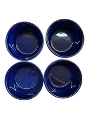 Fiesta - Cobalt Blue Gusto Bowls Set of 8 Homer Laughlin Ceramic Dish Kitchen