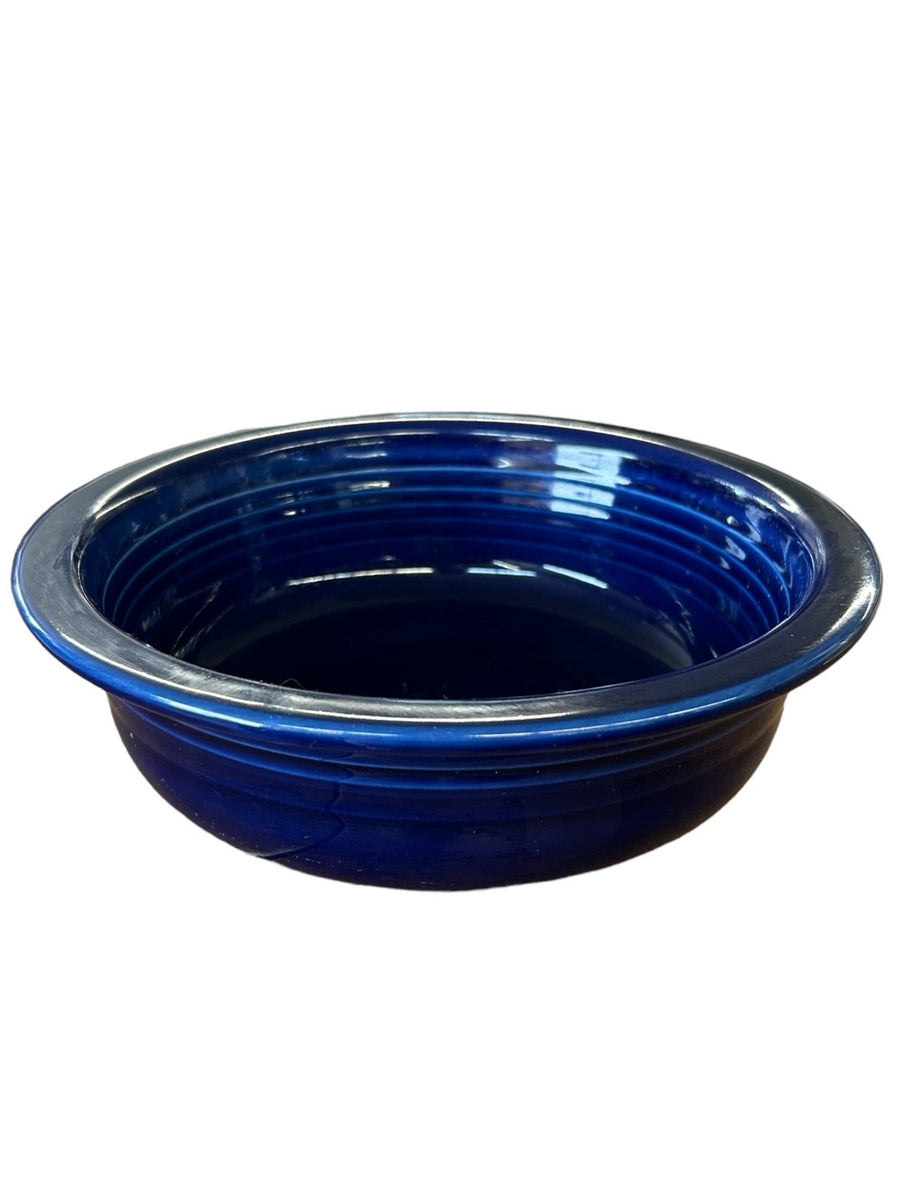 Fiesta - Cobalt Blue Large Bowl Homer Laughlin Ceramic 1 Quart Dining 40oz