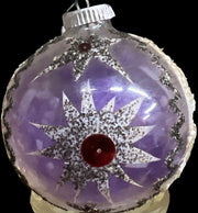 Christmas Ornaments Antique Happi-Holiday Vintage Hand-Made Glass Set of 6