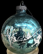 Christmas Ornaments Antique Happi-Holiday Vintage Hand-Made Glass Set of 6