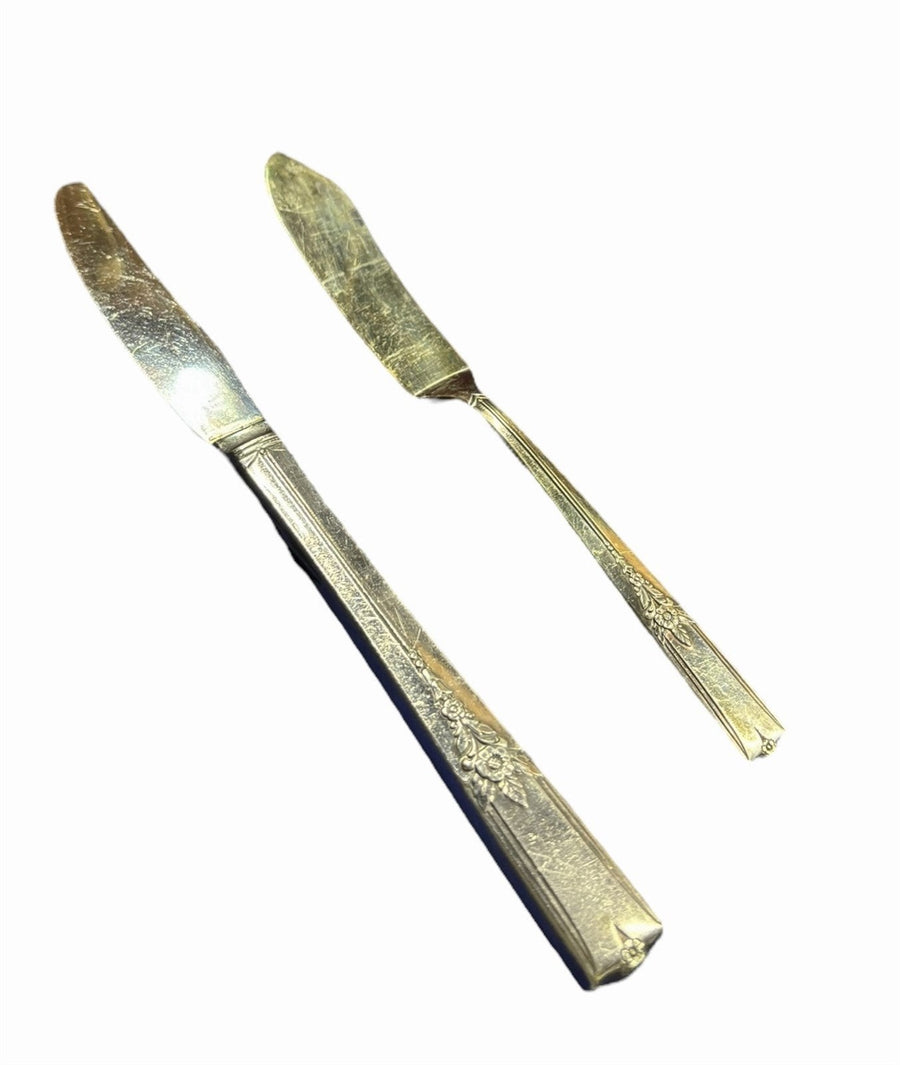 Flatware Oneida King Arthur WM.A Rogers Stainless Steel Cutlery Set 33 pc