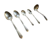Flatware WM. A Rogers Inheritance Stainless Cutlery Dining Set Wooden Case 59 pc