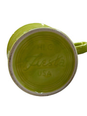 Fiesta - Lemongrass Green Ring Handled Mug Homer Laughlin Ceramic Coffee Cup Tea