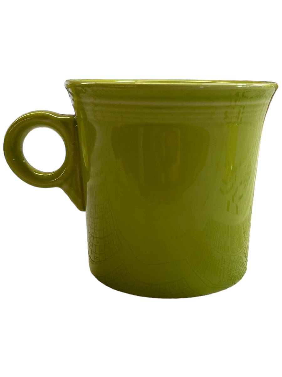 Fiesta - Lemongrass Green Ring Handled Mug Homer Laughlin Ceramic Coffee Cup Tea