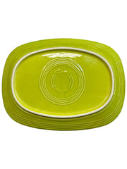 Fiesta -Lemongrass Green Rectangular Platter Homer Laughlin Ceramic Dish Kitchen