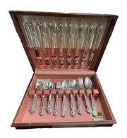 Flatware Rogers & Bro Daybreak Elegant Lady Reinforced Silverplate 50 pc Set