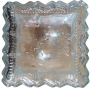 Glass Decanter Antique Clear Made in Italy Vintage 1960s 9.5"