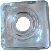 Glass Decanter Antique Clear Made in Italy Vintage 1960s 9.5"