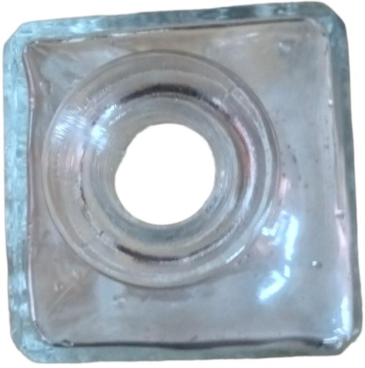 Glass Decanter Antique Clear Made in Italy Vintage 1960s 9.5"