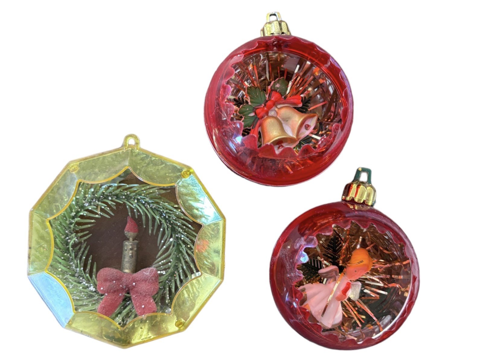 Bradford Metallic Plastic Lantern Jewel brite Diorama Christmas