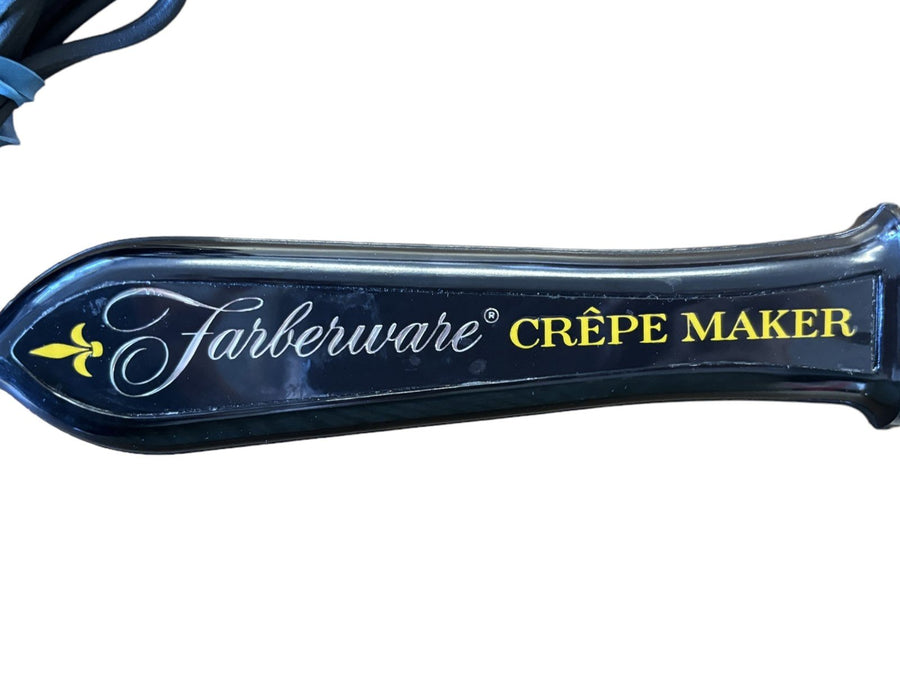 Farberware Wired Electric Crepe Maker Model 263 120 V 60 HZ A.C. Only 500 Watts