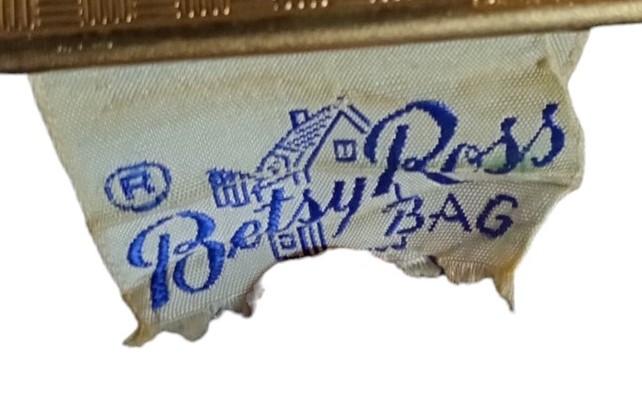 Betsy Ross Black Tapestry Bag Vintage Collectible Fashion Accessory Floral