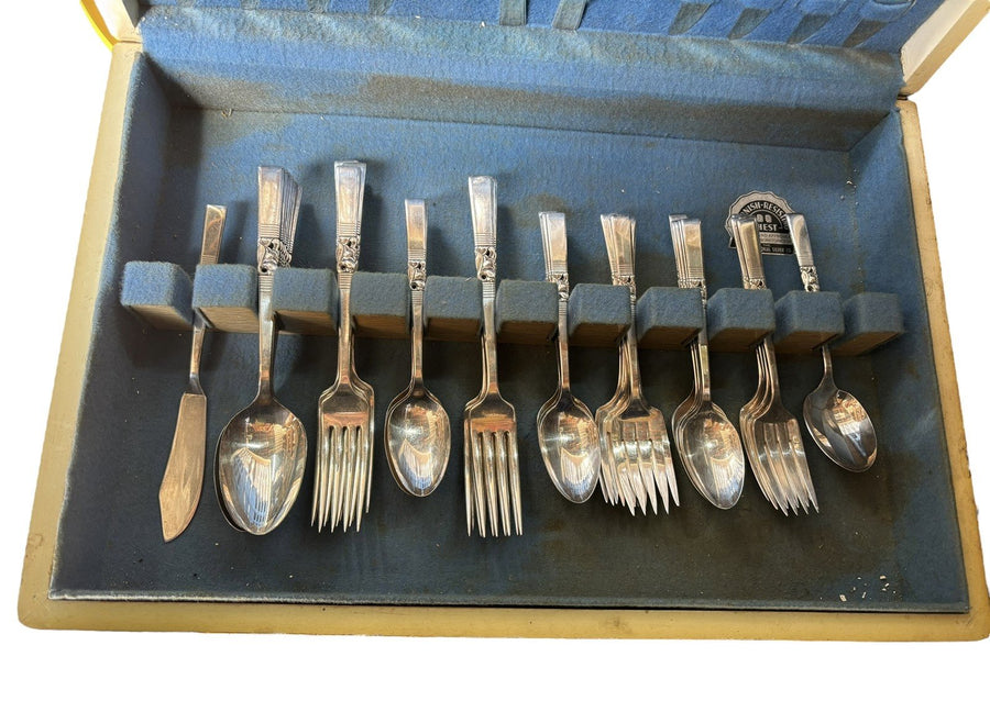 Flatware Oneida Community Morning Star Silverplate 1948 48 pcs