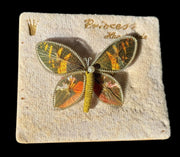 Bavarian Butterfly Brooch Princess Jewelry Vintage Pins Accessory 3 Piece