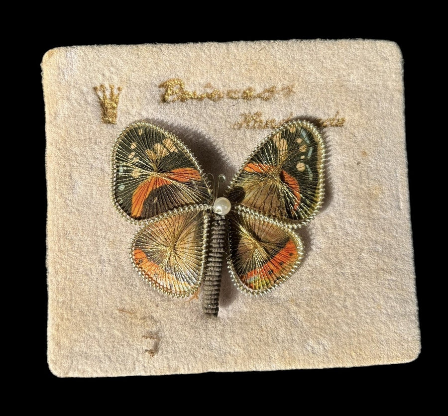 Bavarian Butterfly Brooch Princess Jewelry Vintage Pins Accessory 3 Piece