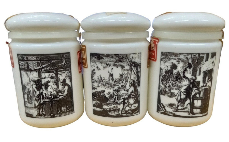 Amphora Tobacco Collector Jars Set Of 3 Vintage Collectible Storage Tobacciana