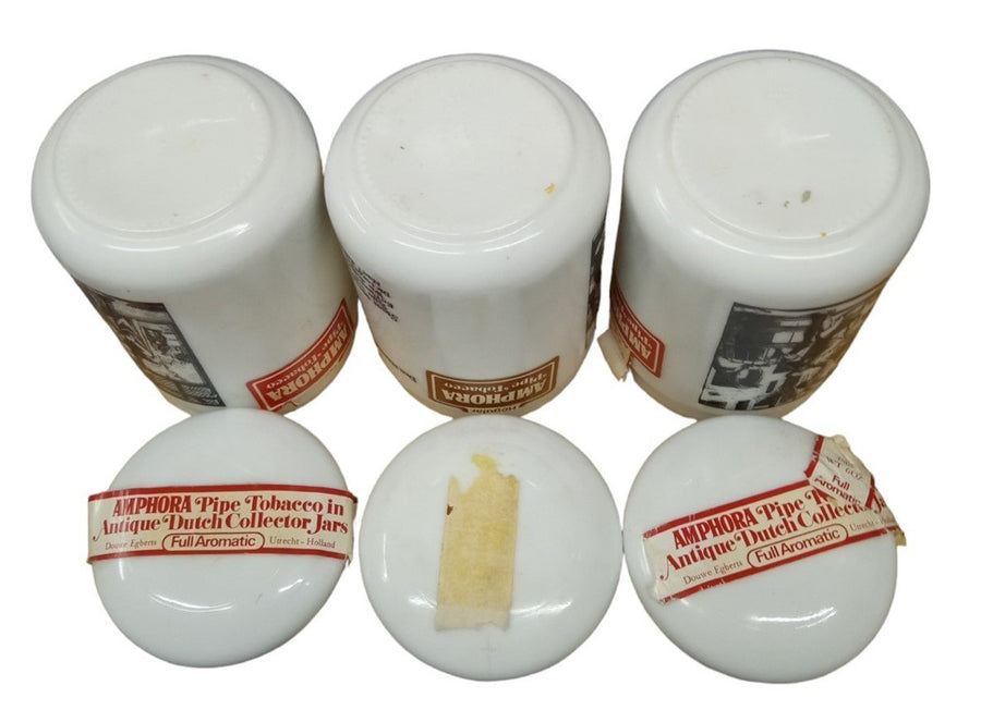 Amphora Tobacco Collector Jars Set Of 3 Vintage Collectible Storage Tobacciana