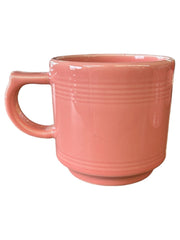 Fiesta - Peony Pink Stacking Mug Homer Laughlin Ceramic Coffee Cup Drinkware HLC