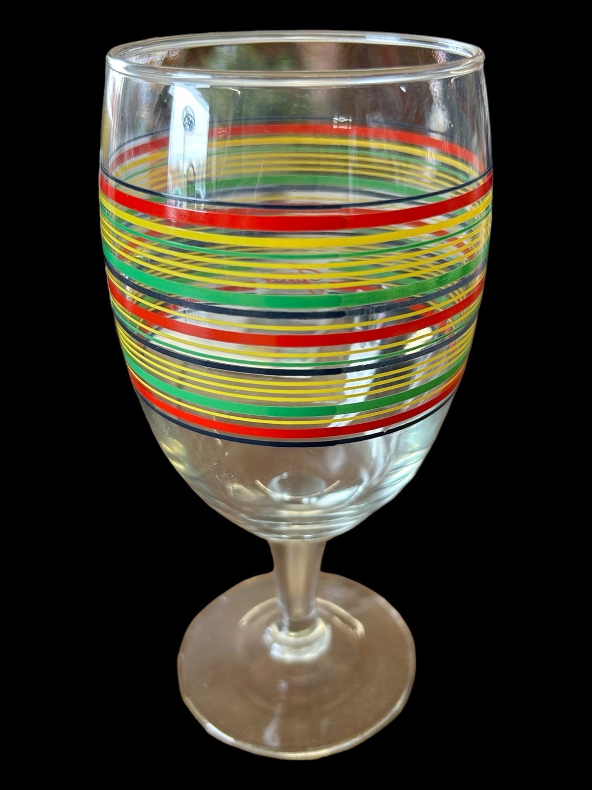 Fiesta - 16oz Iced Tea Glass Black, Scarlet, Sunflower, Shamrock Footed Goblet