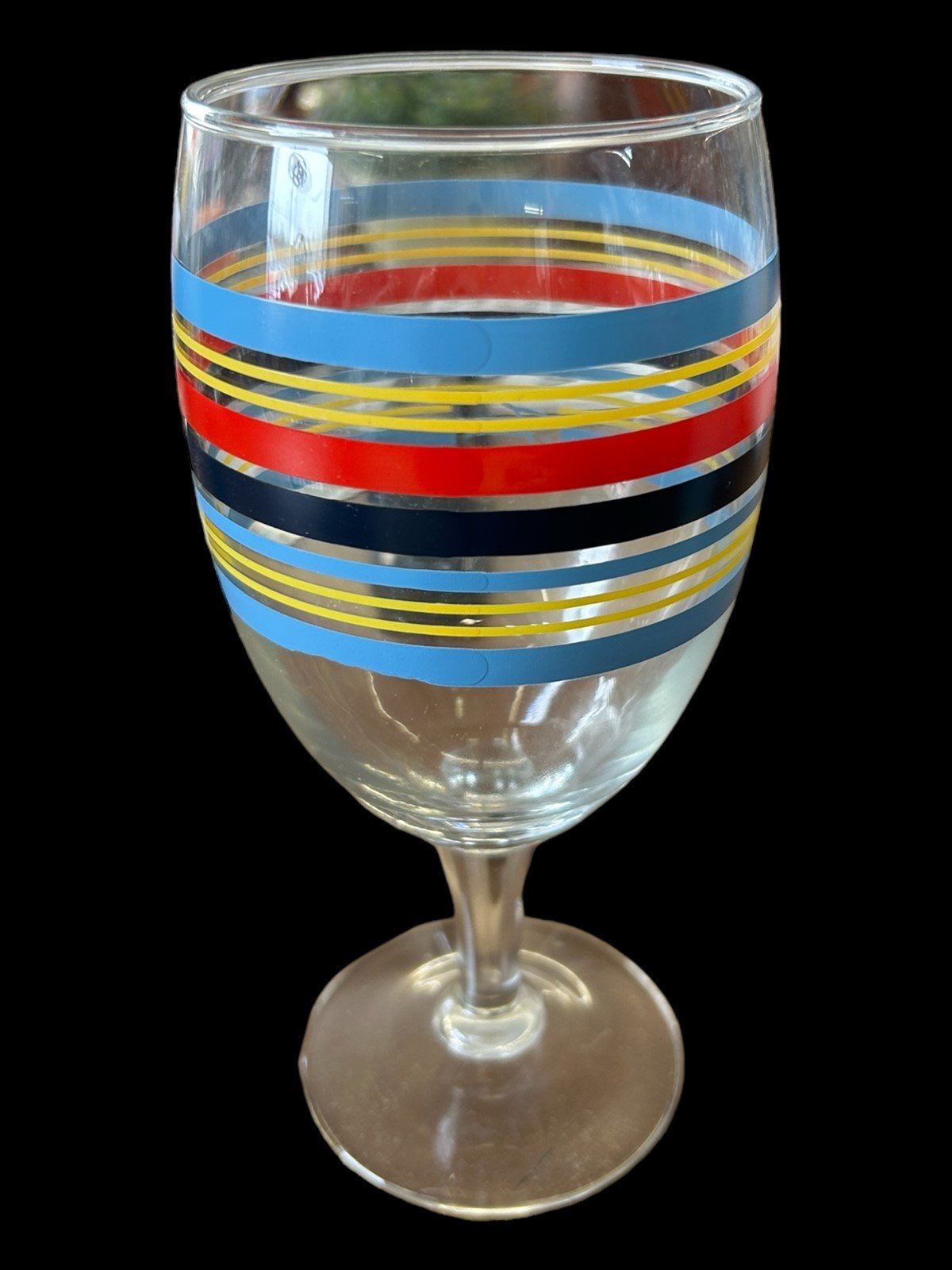 Fiesta - 16oz Iced Tea Glass Peacock, Sunflower, Scarlet, Black Footed Goblet