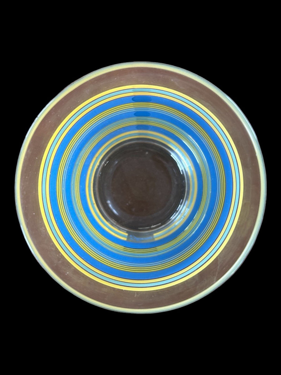 Fiesta - 15oz Double High Ball Glass Sunflower Turquoise Lapis Lemongrass Goblet
