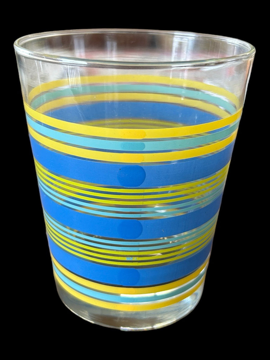 Fiesta - 15oz Double High Ball Glass Sunflower Turquoise Lapis Lemongrass Goblet